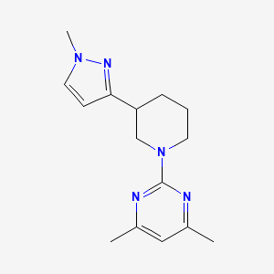 4,6-dimethyl-2-(3-(1-methyl-1H-pyrazol-3-yl)piperidin-1-yl)pyrimidine