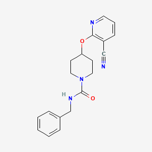 N-benzyl-4-((3-cyanopyridin-2-yl)oxy)piperidine-1-carboxamide