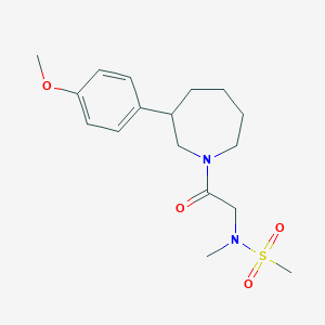 N-(2-(3-(4-methoxyphenyl)azepan-1-yl)-2-oxoethyl)-N-methylmethanesulfonamide