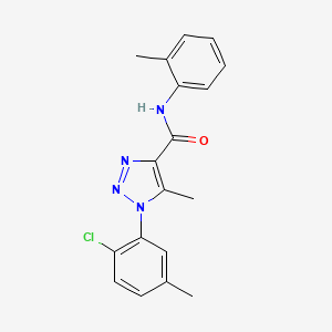 1-(2-chloro-5-methylphenyl)-5-methyl-N-(o-tolyl)-1H-1,2,3-triazole-4-carboxamide