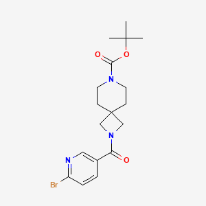 Tert-butyl 2-(6-bromopyridine-3-carbonyl)-2,7-diazaspiro[3.5]nonane-7-carboxylate