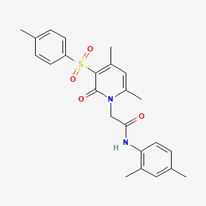 2-(4,6-dimethyl-2-oxo-3-tosylpyridin-1(2H)-yl)-N-(2,4-dimethylphenyl)acetamide