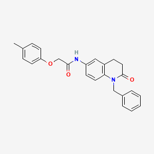 molecular formula C25H24N2O3 B2974878 N-(1-benzyl-2-oxo-1,2,3,4-tetrahydroquinolin-6-yl)-2-(4-methylphenoxy)acetamide CAS No. 950464-31-0