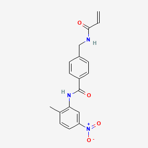 molecular formula C18H17N3O4 B2974897 N-(2-methyl-5-nitrophenyl)-4-[(prop-2-enamido)methyl]benzamide CAS No. 1208785-41-4