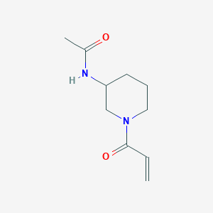 molecular formula C10H16N2O2 B2974920 N-(1-prop-2-enoylpiperidin-3-yl)acetamide CAS No. 1183323-27-4
