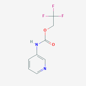 molecular formula C8H7F3N2O2 B2974932 2,2,2-Trifluoroethyl pyridin-3-ylcarbamate CAS No. 874594-92-0