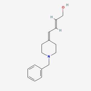 molecular formula C16H21NO B2974936 4-(1-Benzyl-4-piperidylidene)-2-buten-1-ol CAS No. 1408229-29-7