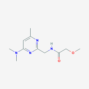 N-((4-(dimethylamino)-6-methylpyrimidin-2-yl)methyl)-2-methoxyacetamide
