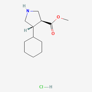 Methyl (3S,4S)-4-cyclohexylpyrrolidine-3-carboxylate;hydrochloride