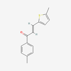 molecular formula C15H14OS B2974970 (2E)-1-(4-methylphenyl)-3-(5-methylthiophen-2-yl)prop-2-en-1-one CAS No. 1440663-08-0