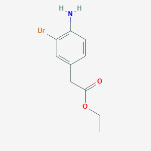 molecular formula C10H12BrNO2 B2974996 2-(4-氨基-3-溴苯基)乙酸乙酯 CAS No. 152362-31-7
