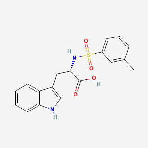 molecular formula C18H18N2O4S B2975002 (2S)-3-(1H-Indol-3-YL)-2-(3-methylbenzenesulfonamido)propanoic acid CAS No. 85979-23-3