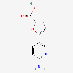 molecular formula C10H8N2O3 B2975005 5-(6-Aminopyridin-3-yl)furan-2-carboxylic acid CAS No. 893729-54-9