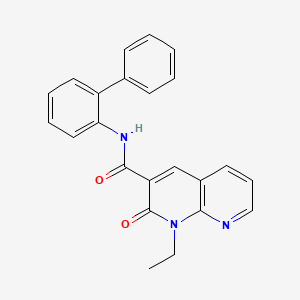 molecular formula C23H19N3O2 B2975006 N-{[1,1'-biphenyl]-2-yl}-1-ethyl-2-oxo-1,2-dihydro-1,8-naphthyridine-3-carboxamide CAS No. 941974-19-2