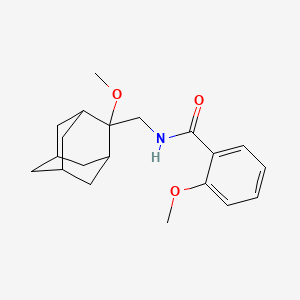 molecular formula C20H27NO3 B2975007 2-methoxy-N-(((1R,3S,5r,7r)-2-methoxyadamantan-2-yl)methyl)benzamide CAS No. 1705708-56-0