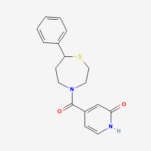 4-(7-phenyl-1,4-thiazepane-4-carbonyl)pyridin-2(1H)-one