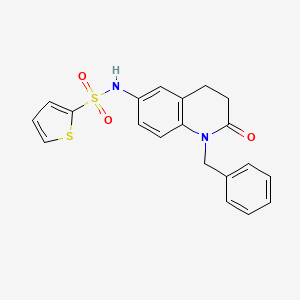 N-(1-benzyl-2-oxo-1,2,3,4-tetrahydroquinolin-6-yl)thiophene-2-sulfonamide