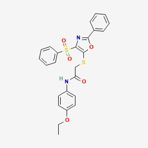 N-(4-ethoxyphenyl)-2-((2-phenyl-4-(phenylsulfonyl)oxazol-5-yl)thio)acetamide