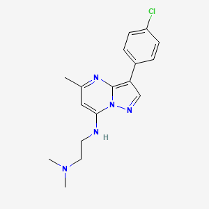 N'-[3-(4-chlorophenyl)-5-methylpyrazolo[1,5-a]pyrimidin-7-yl]-N,N-dimethylethane-1,2-diamine