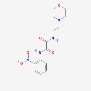 molecular formula C15H20N4O5 B2975034 N1-(4-methyl-2-nitrophenyl)-N2-(2-morpholinoethyl)oxalamide CAS No. 941939-50-0