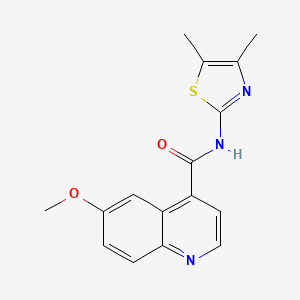 N-(4,5-dimethyl-1,3-thiazol-2-yl)-6-methoxyquinoline-4-carboxamide
