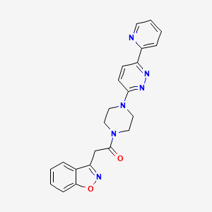 2-(Benzo[d]isoxazol-3-yl)-1-(4-(6-(pyridin-2-yl)pyridazin-3-yl)piperazin-1-yl)ethanone