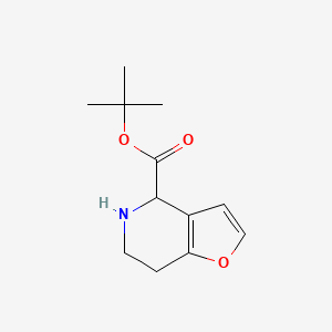 molecular formula C12H17NO3 B2975049 Tert-butyl 4,5,6,7-tetrahydrofuro[3,2-c]pyridine-4-carboxylate CAS No. 2248260-68-4