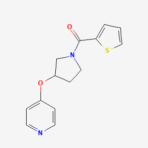 (3-(Pyridin-4-yloxy)pyrrolidin-1-yl)(thiophen-2-yl)methanone