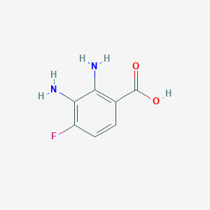 molecular formula C7H7FN2O2 B2975057 2,3-Diamino-4-fluorobenzoic acid CAS No. 1934878-68-8