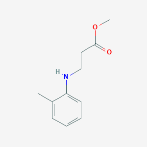 molecular formula C11H15NO2 B2975072 Methyl 3-[(2-methylphenyl)amino]propanoate CAS No. 83228-40-4