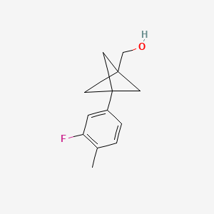 [3-(3-Fluoro-4-methylphenyl)-1-bicyclo[1.1.1]pentanyl]methanol