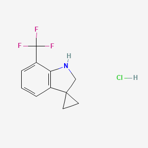 7'-(Trifluoromethyl)-1',2'-dihydrospiro[cyclopropane-1,3'-indole] hydrochloride