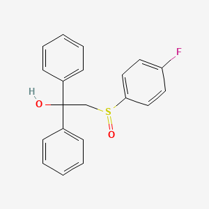 2-[(4-Fluorophenyl)sulfinyl]-1,1-diphenyl-1-ethanol