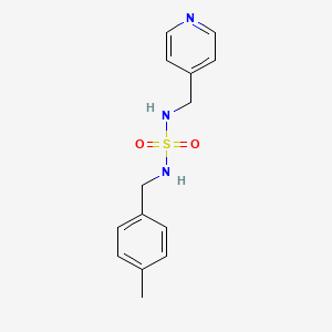 molecular formula C14H17N3O2S B2975094 N-(4-methylbenzyl)-N'-(4-pyridinylmethyl)sulfamide CAS No. 337924-57-9