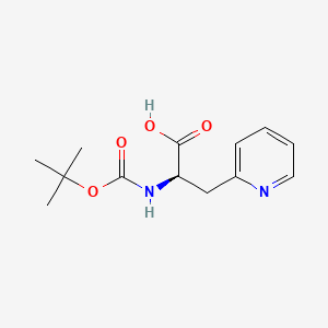 molecular formula C13H18N2O4 B2975101 Boc-D-2-pyridylalanine CAS No. 71239-85-5; 98266-32-1; 98266-33-2