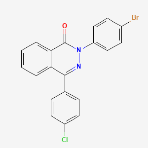 molecular formula C20H12BrClN2O B2975102 2-(4-溴苯基)-4-(4-氯苯基)酞嗪-1-酮 CAS No. 447430-67-3