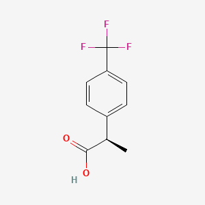 molecular formula C10H9F3O2 B2975113 (2R)-2-[4-(Trifluoromethyl)phenyl]propanoic acid CAS No. 150360-27-3
