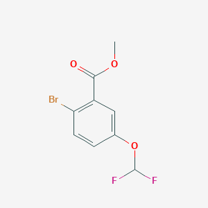 molecular formula C9H7BrF2O3 B2975118 Methyl 2-bromo-5-(difluoromethoxy)benzoate CAS No. 705279-03-4