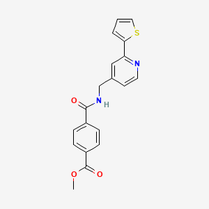 Methyl 4-(((2-(thiophen-2-yl)pyridin-4-yl)methyl)carbamoyl)benzoate