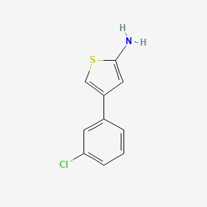 molecular formula C10H8ClNS B2975135 2-氨基-4-(3-氯苯基)噻吩 CAS No. 1392042-82-8