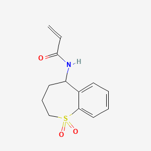 N-(1,1-Dioxo-2,3,4,5-tetrahydro-1lambda6-benzothiepin-5-yl)prop-2-enamide