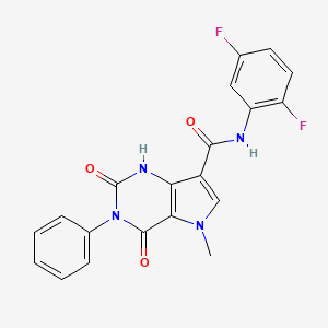 N-(2,5-difluorophenyl)-5-methyl-2,4-dioxo-3-phenyl-2,3,4,5-tetrahydro-1H-pyrrolo[3,2-d]pyrimidine-7-carboxamide