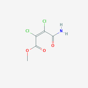 molecular formula C5H5Cl2NO3 B2975141 Methyl 4-amino-2,3-dichloro-4-oxo-2-butenoate CAS No. 40080-06-6
