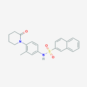 N-[3-methyl-4-(2-oxopiperidin-1-yl)phenyl]naphthalene-2-sulfonamide