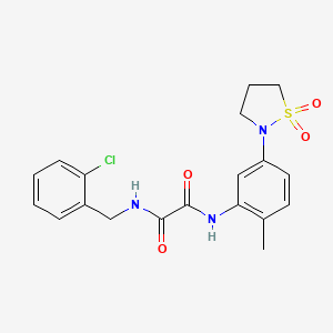 N1-(2-chlorobenzyl)-N2-(5-(1,1-dioxidoisothiazolidin-2-yl)-2-methylphenyl)oxalamide