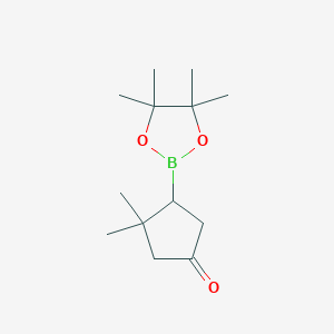 3,3-Dimethyl-4-(4,4,5,5-tetramethyl-1,3,2-dioxaborolan-2-yl)cyclopentan-1-one