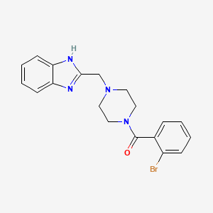 (4-((1H-benzo[d]imidazol-2-yl)methyl)piperazin-1-yl)(2-bromophenyl)methanone