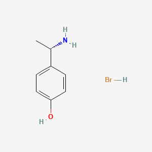 molecular formula C8H12BrNO B2975186 (S)-1-(4-Hydroxyphenyl)ethylamine Bromide Salt CAS No. 1001094-89-8