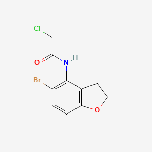 N-(5-Bromo-2,3-dihydro-1-benzofuran-4-yl)-2-chloroacetamide
