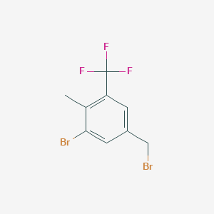 molecular formula C9H7Br2F3 B2975230 3-溴-4-甲基-5-(三氟甲基)苄基溴 CAS No. 2385223-45-8